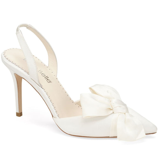 Bella Belle Shoes Reese Pointed Toe Heels with Bow for Brides
