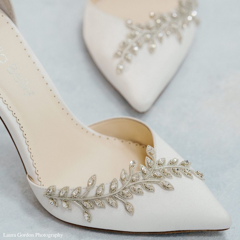 Bella Belle Shoes Victoria Crystal High Heel Wedding Shoes Rhinestone Embellished