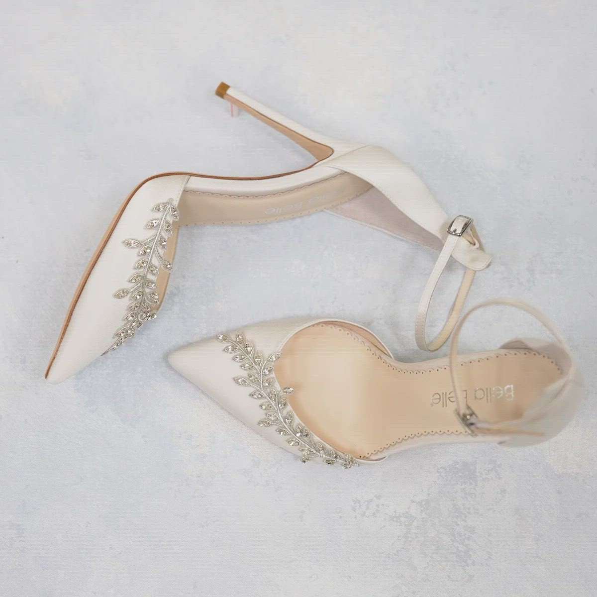 Bella Belle Shoes Victoria Crystal High Heel Wedding Shoes Rhinestone Embellished